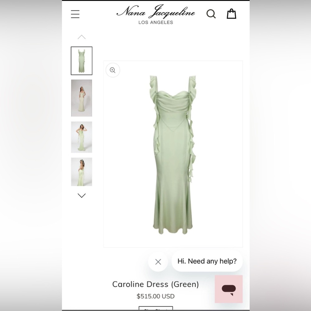 Nana Jacqueline Caroline Maxi Dress (Green)